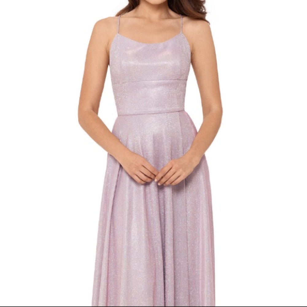Dusty pink dress backless lace up size 8 NWT - Picture 3 of 4